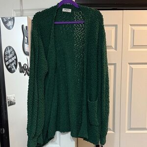 Zenana Women's Deep Green Cardigan